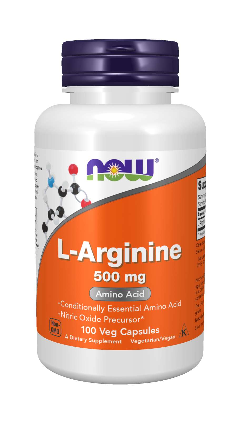 NOW L-Arginine 500mg[Freeform] 100caps