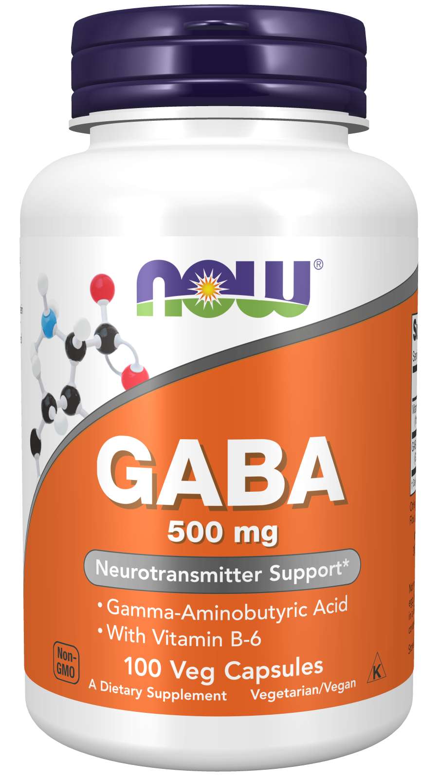 NOW Gaba 500mg+B-6 2mg 100caps