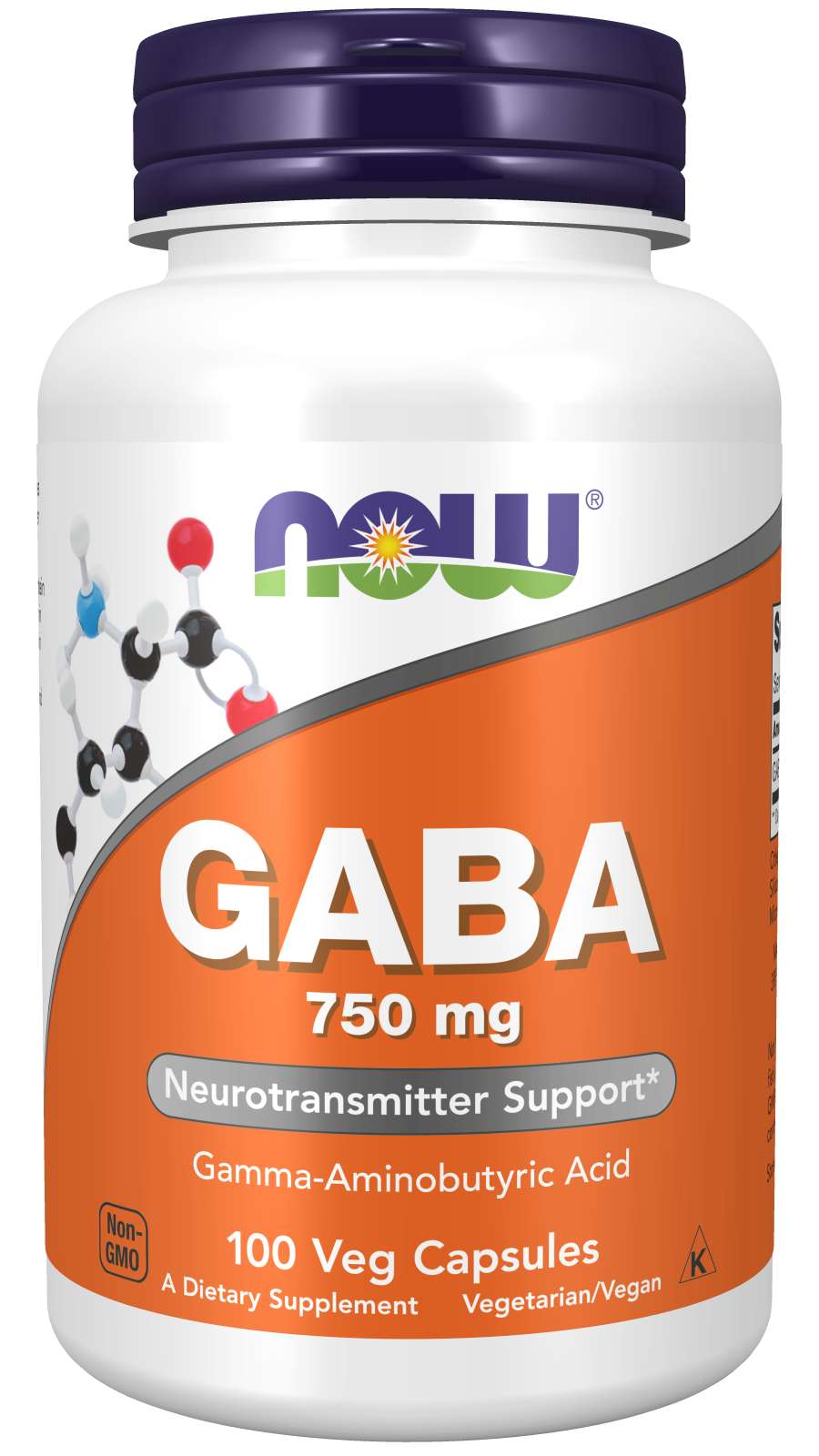 NOW Gaba Extra Strength 750mg 100vcaps