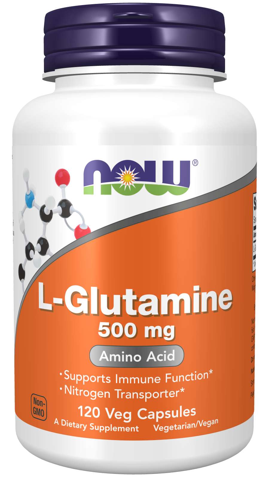 NOW L-Glutamine 500mg free form 120caps