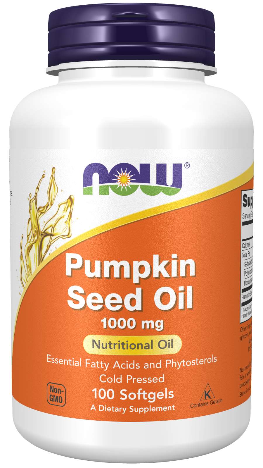 NOW Pumpkin Oil 1000mg 100soft gels