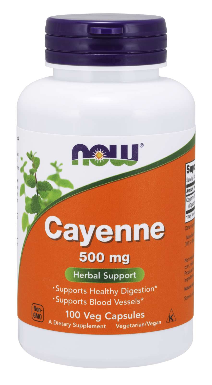 NOW Cayenne 40 000 Hu 500mg 100caps