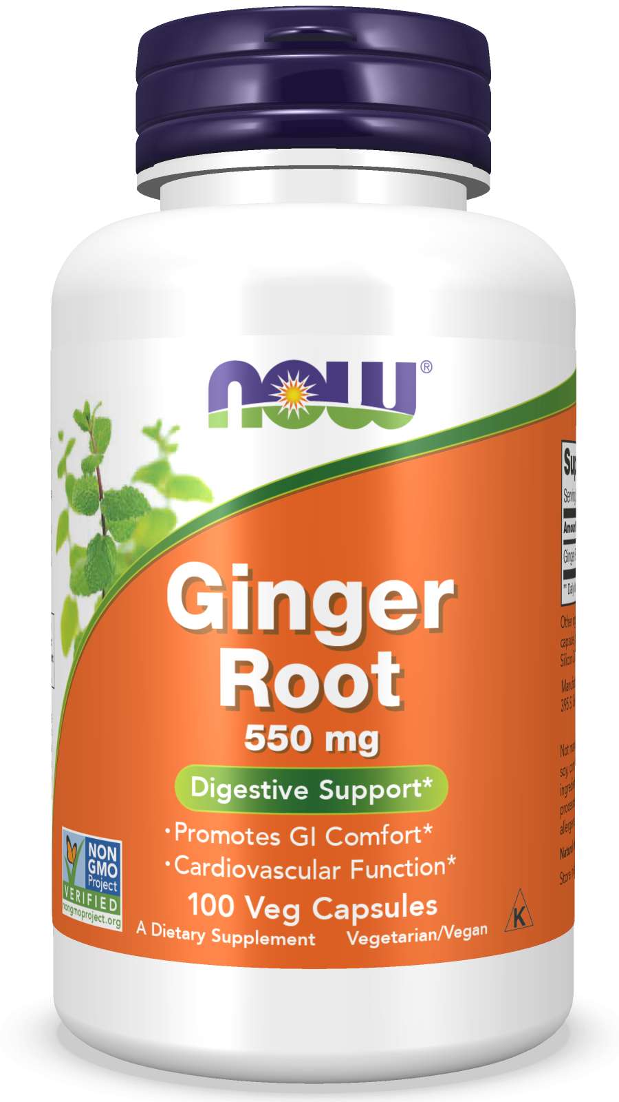 NOW Ginger Root 550mg 100caps