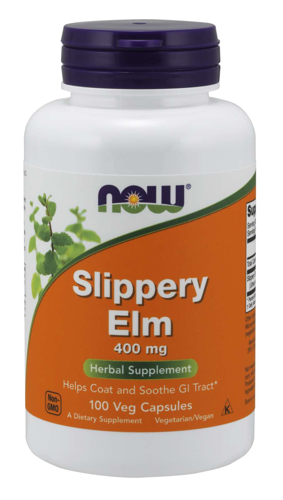 NOW Slippery Elm 400mg 100caps