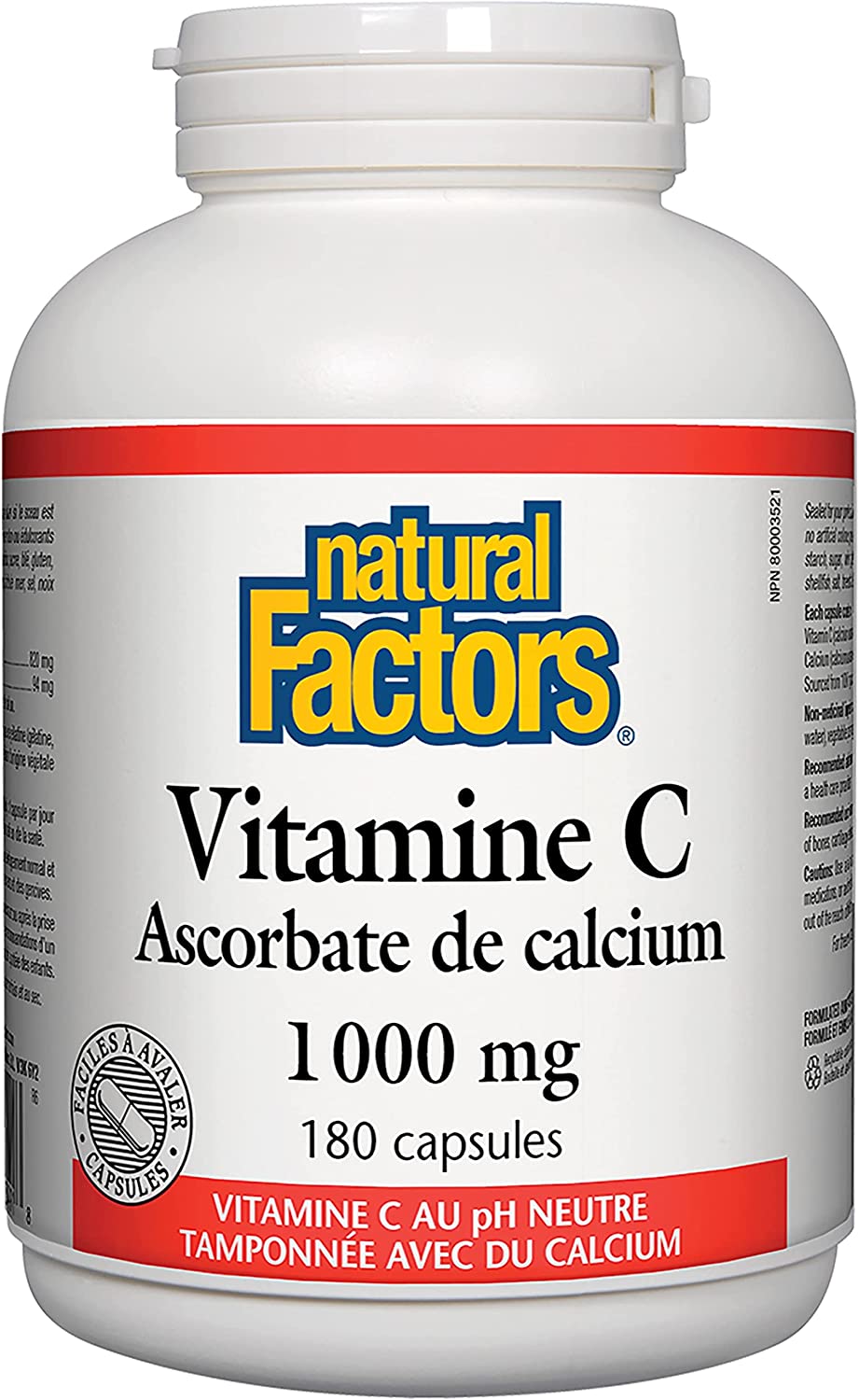 Natural Factors Calcium Ascorbate 180capsules