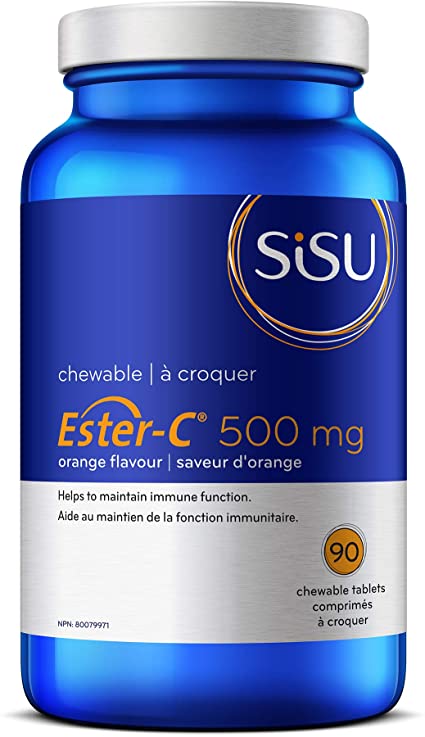 SISU Ester-C 500mg Chew Orange 90tabs