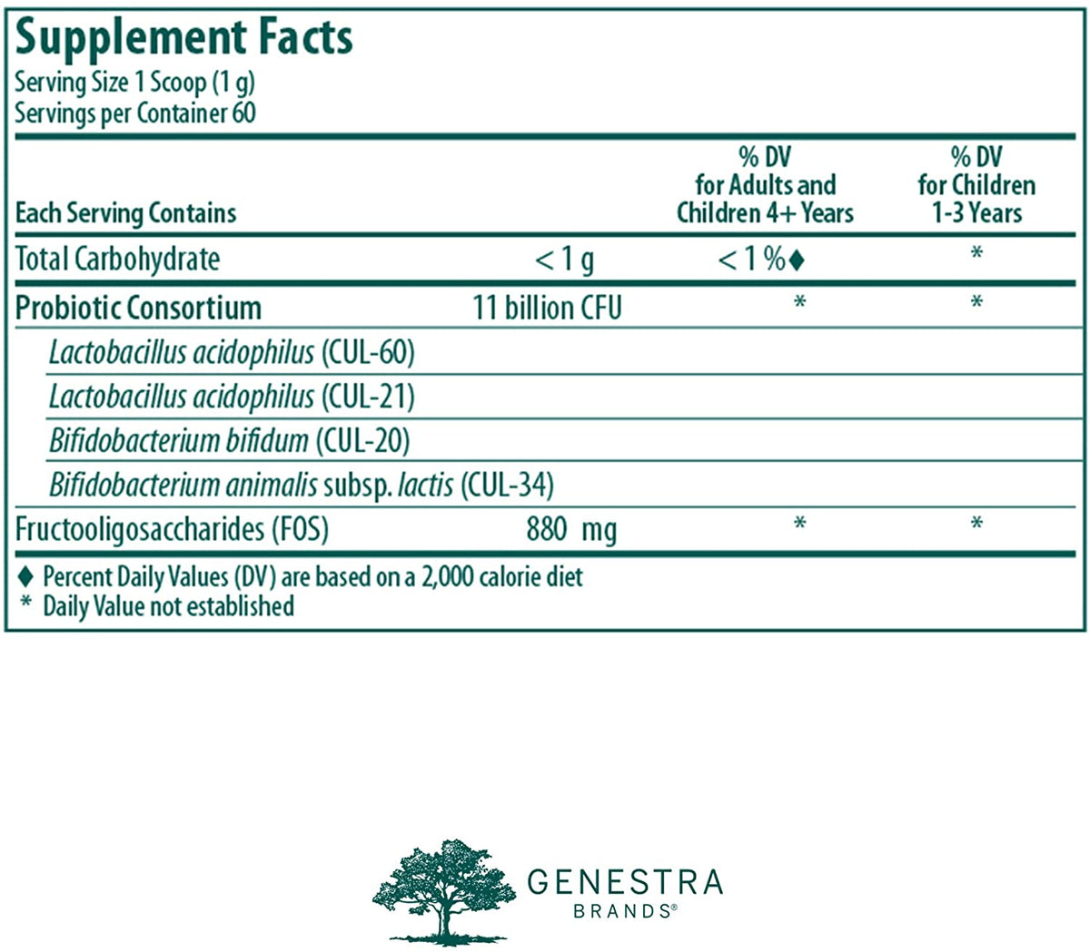 Genestra HMF Probiotic Powder 75g