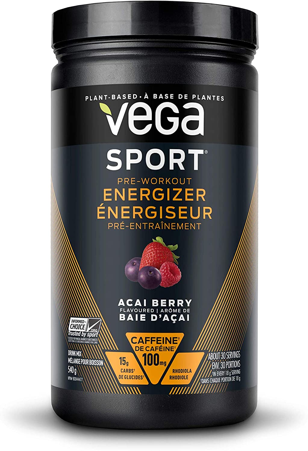 Vega Sport Pre-Workout Energizer Acai Berry 5