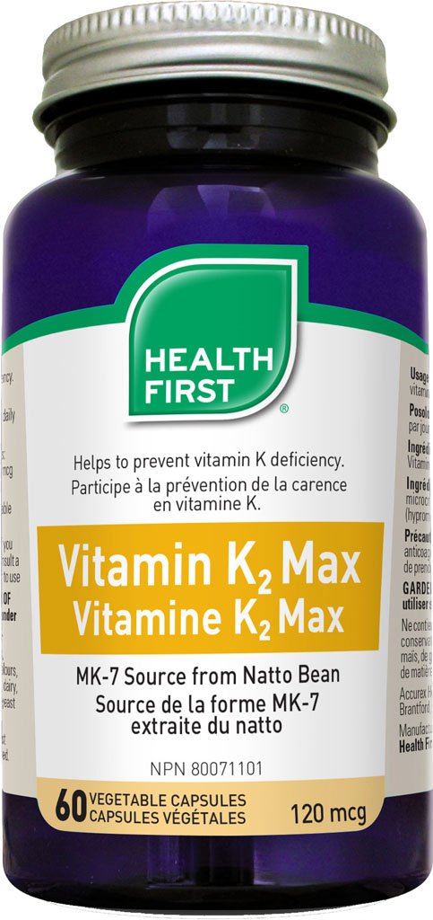 Health First  Vitamin K2 Max 120 mcg  60vcaps