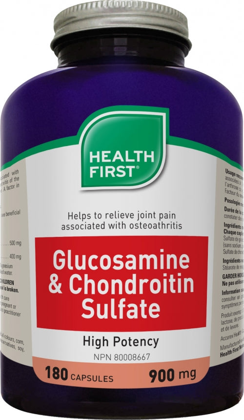 Health First Glucosamine  + Chondroitin 900 mg 180cap