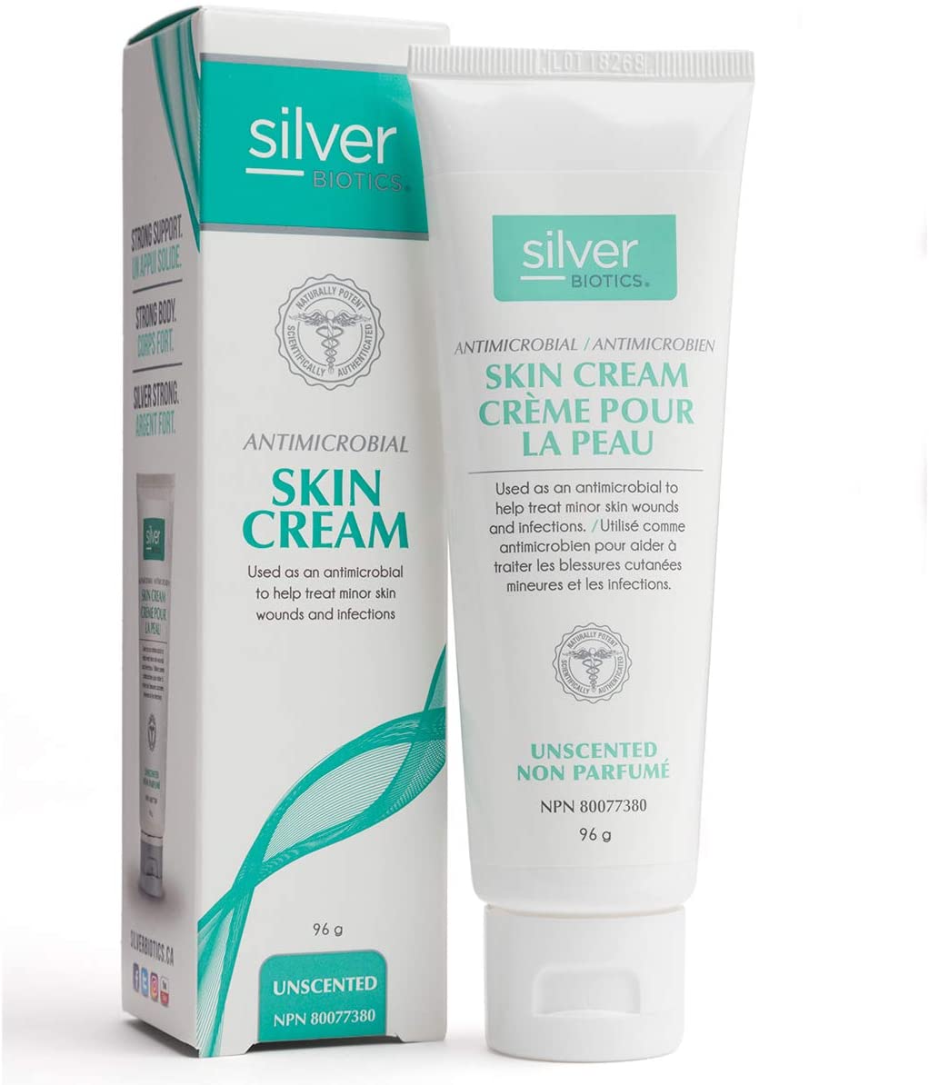 Silver Biotics  Antimicrobial Skin Cream Unscented  96g