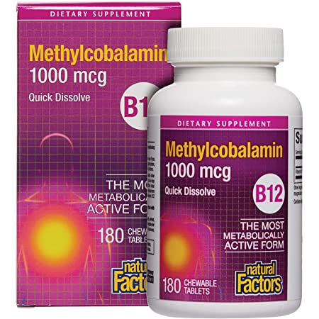 Natural Factors B-12 Methylcobalamin 60tabs