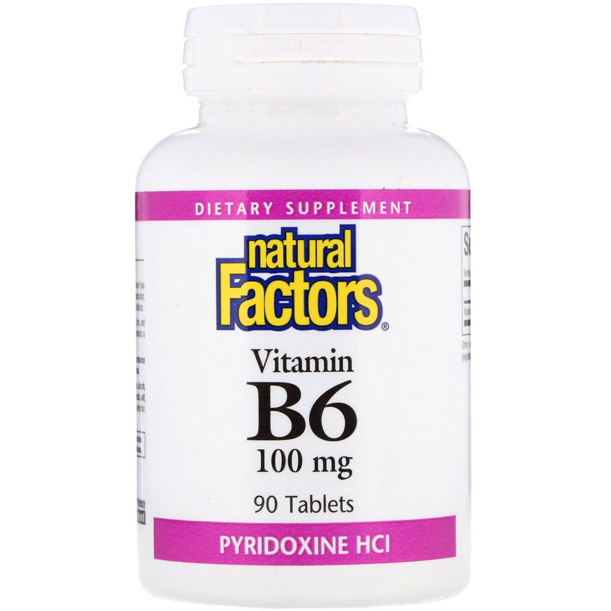 Natural Factors B-6 PYRIDOXINE 100MG 90caps