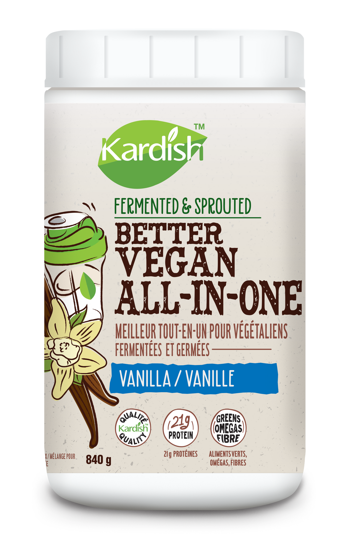 Kardish Better Vegan All-In-One Vanilla 840g