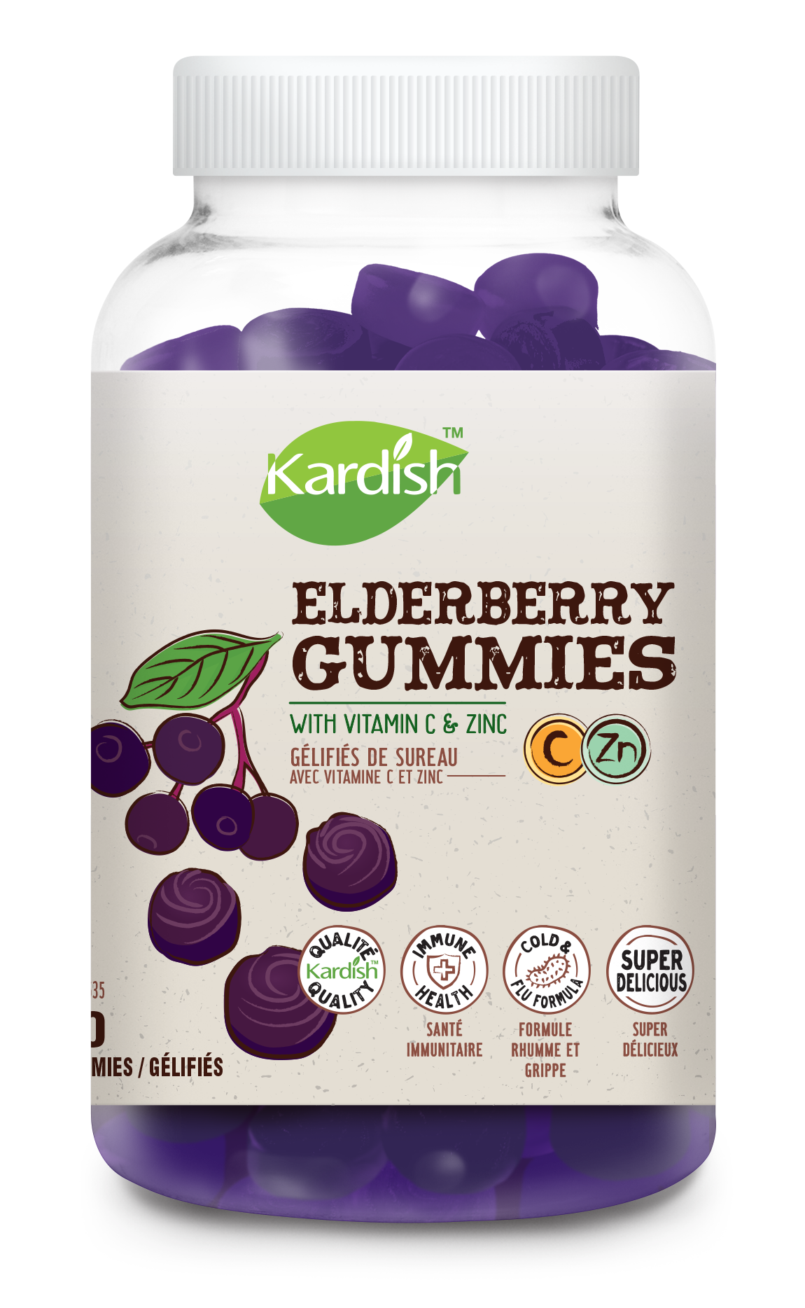 Kardish Elderberry Gummies 90gummies