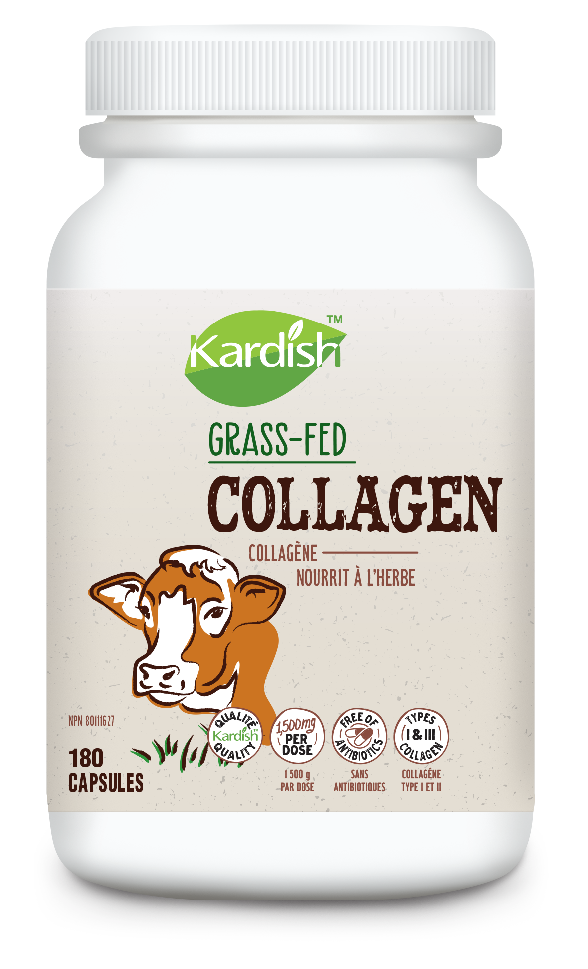 Kardish Grass-Fed Collagen 180cap