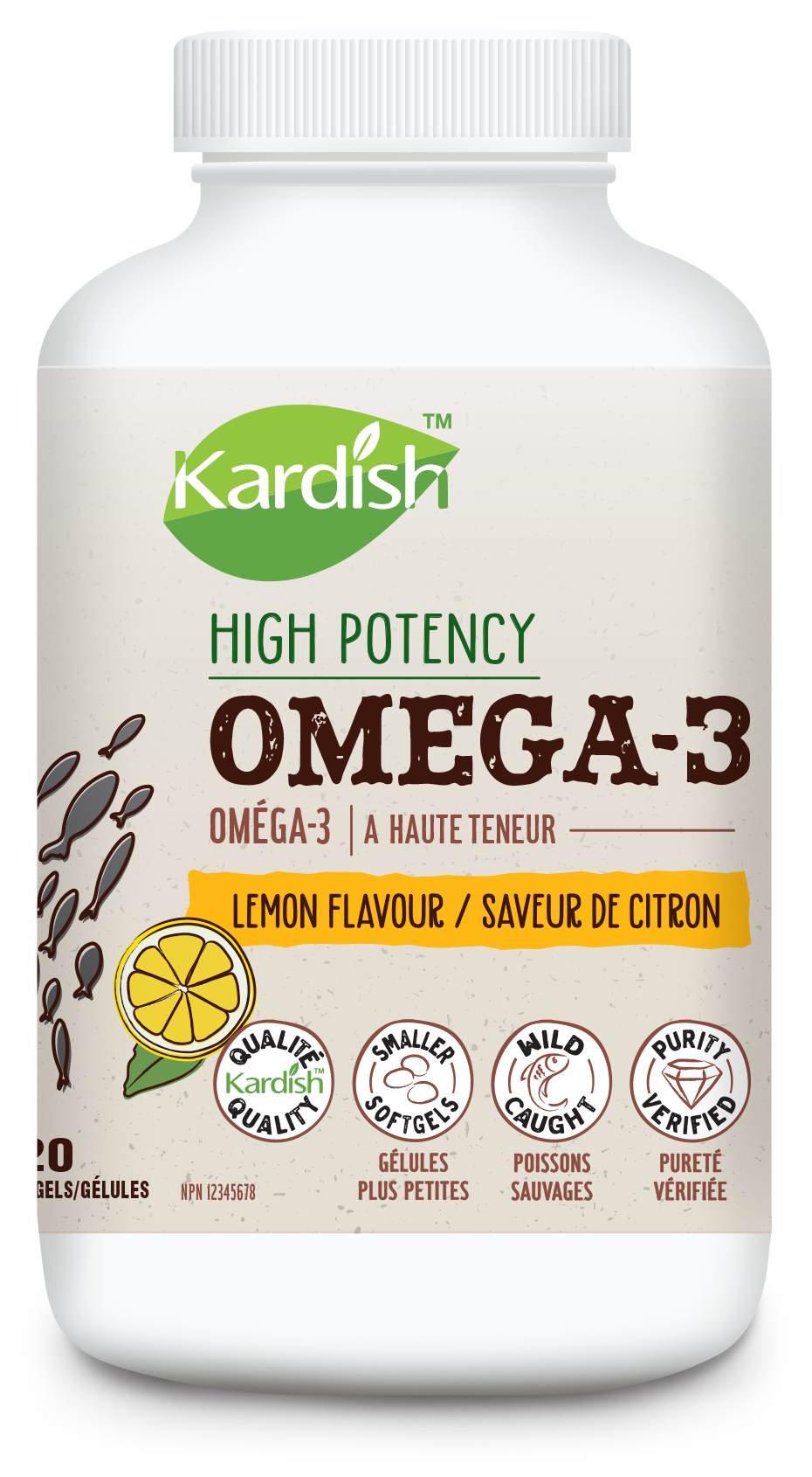 Kardish High Potency Omega-3 120softgels