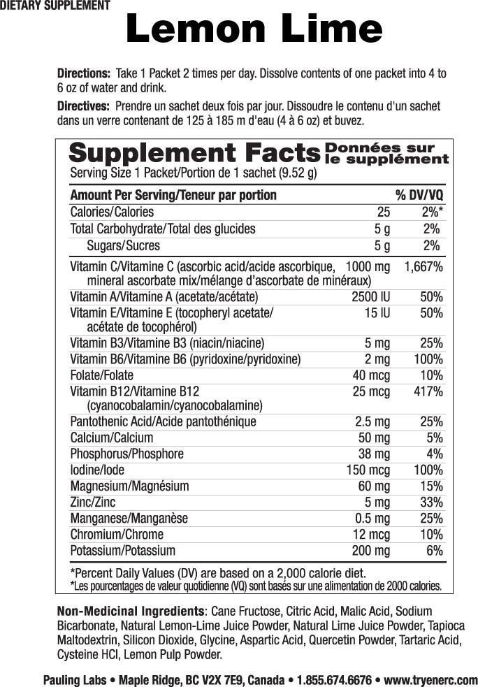 Ener C Effervescent Drink Mix Lemon-Lime Single