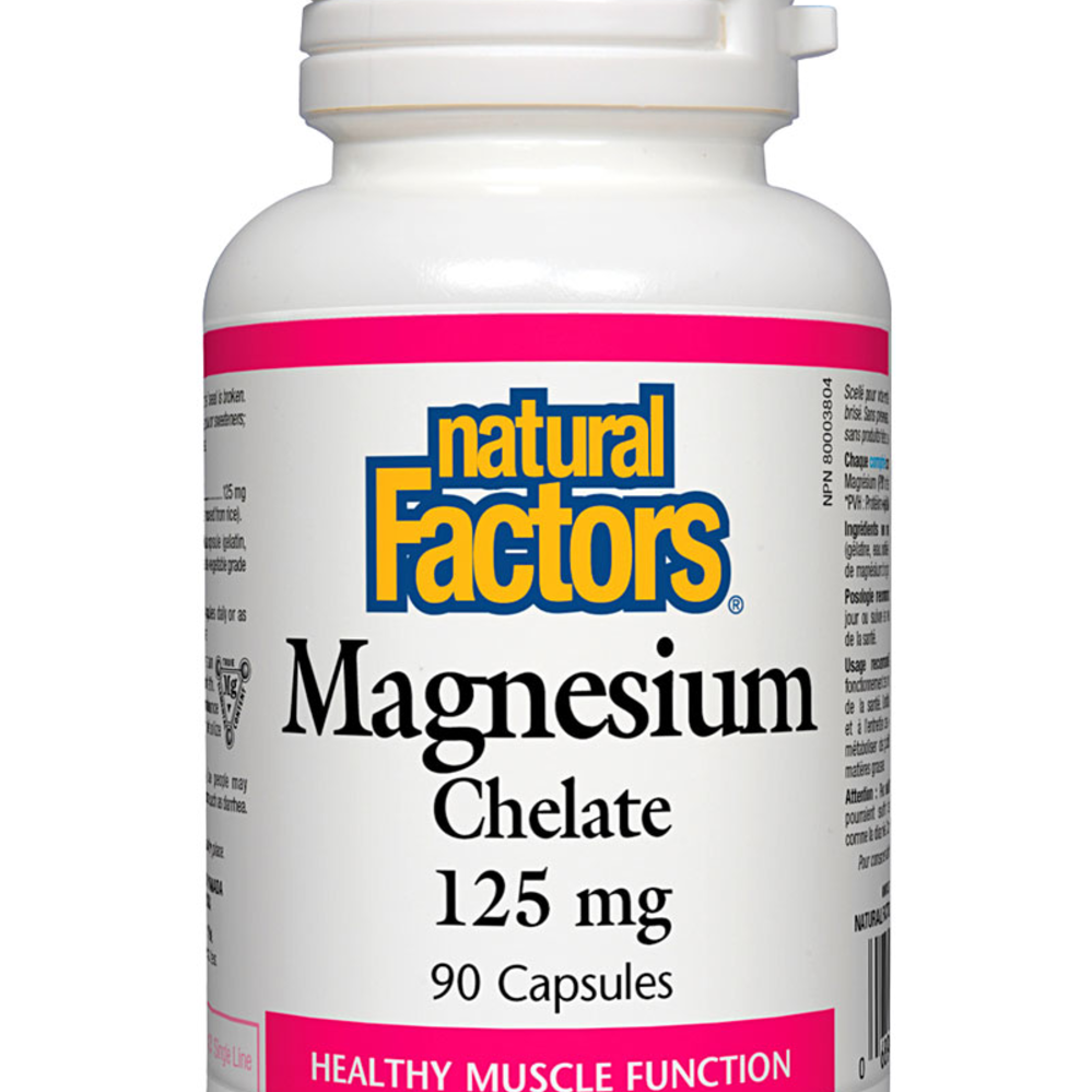 Natural Factors MAGNESIUM CHELATE 125MG 90tabs