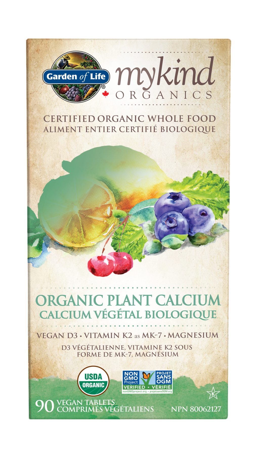 Garden of Life MyKind Org Plant Calcium 90vtabs