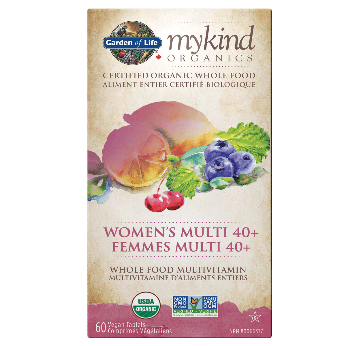 Garden of Life MyKind Org Womens Multi 40+ 60vtab