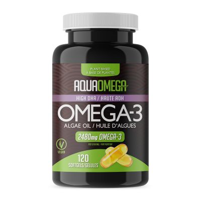 AquaOmega Vegan Omega Flavoured Softgels 120Flavou