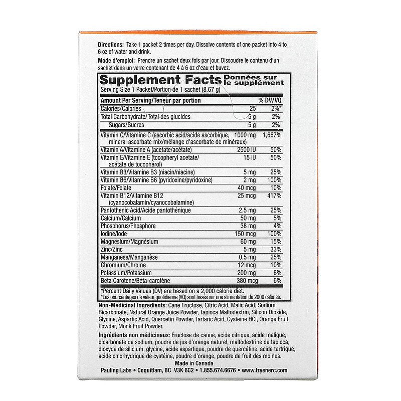 Ener-C Effervescent Drink Mix Orange Single