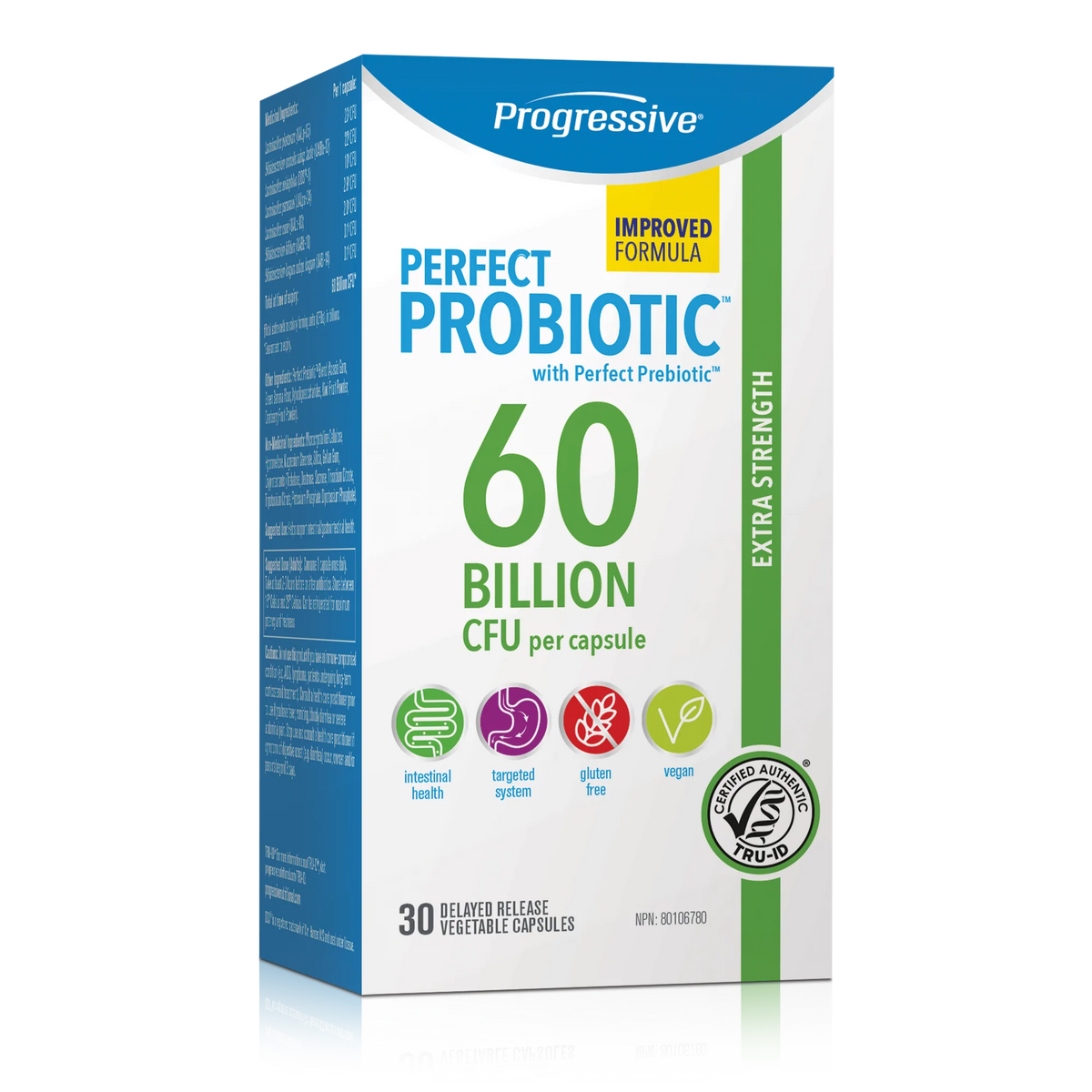 Progressive Perfect Probiotic 60 Billion 30caps