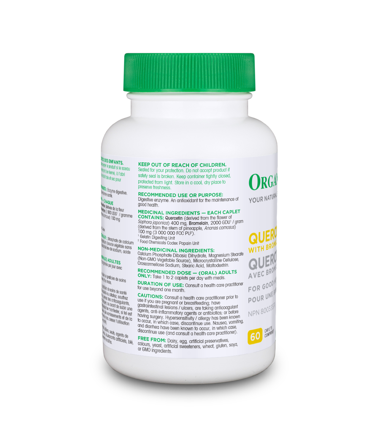 Organika Health Products Quercetin with Bromelain 120caps