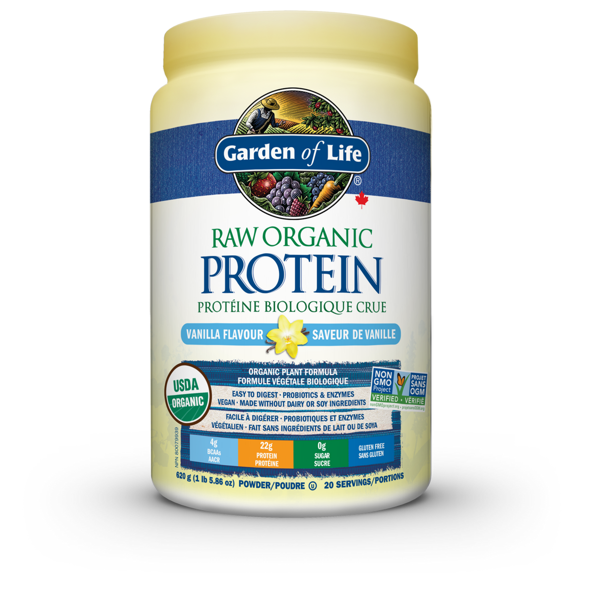 Garden of Life Raw Org. Protein Vanilla 620g