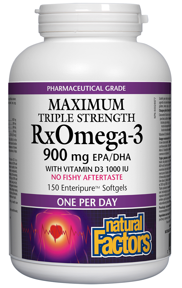 Natural Factors Rxomega-3 Max.Triple Strength 900mg 150s