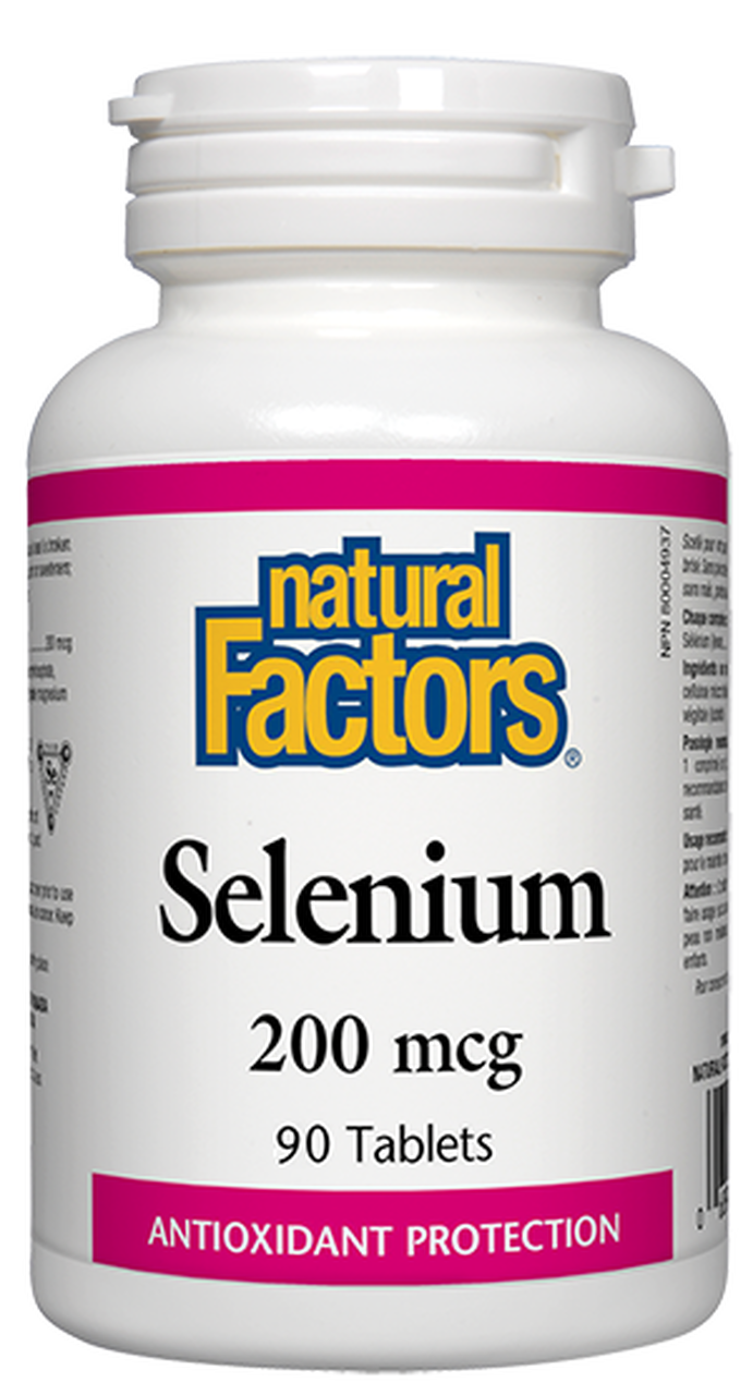 Natural Factors SELENIUM [YEAST] 200MCG 90tabs