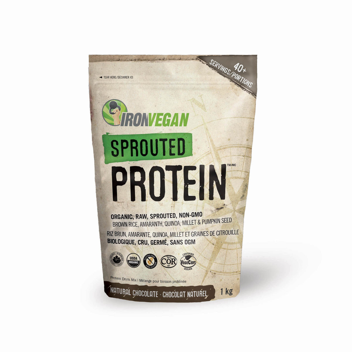 Iron Vegan Sprouted Protein Chocolate 1kg