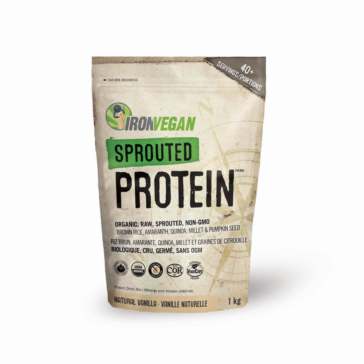 Iron Vegan Sprouted Protein Vanilla 1kg