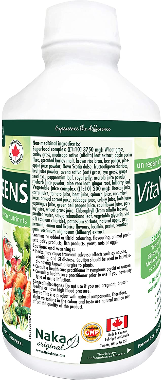 Naka Herbs Vital Greens Liquid 500ml