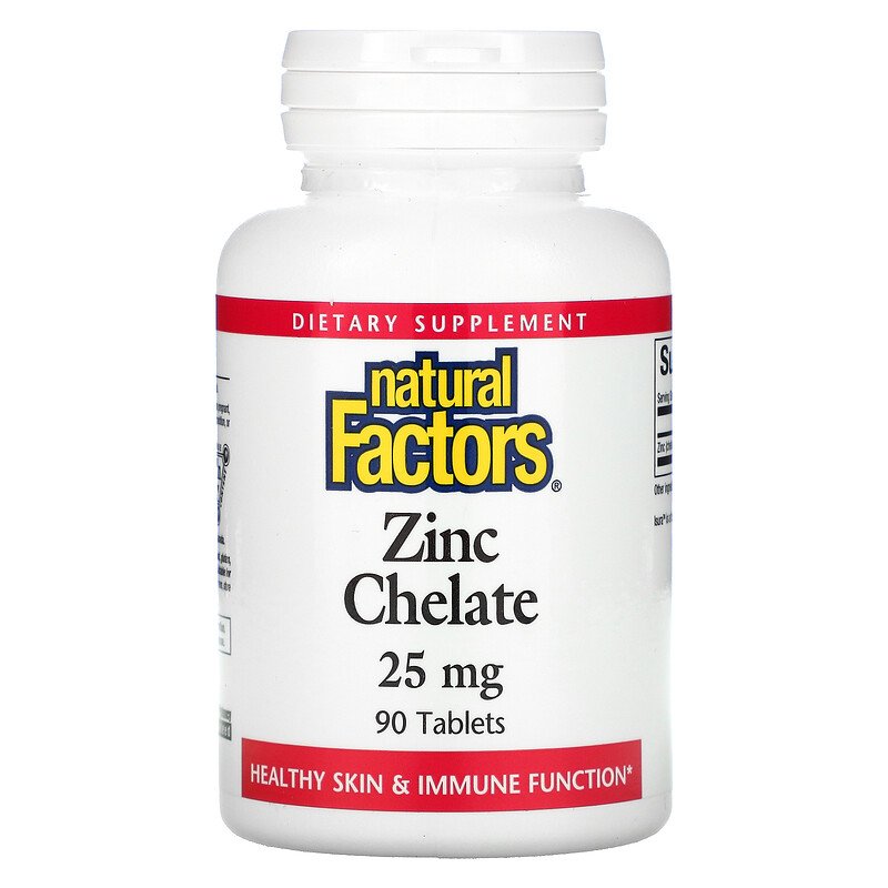 Natural Factors Zinc Chelate 25mg 90tabs