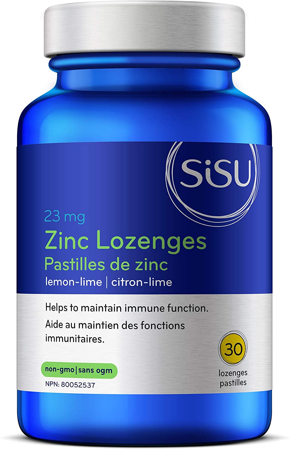 SISU Zinc Lozenges Lemon-Lime High Potency 30