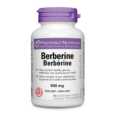 Preferred Nutrition Berberine 500mg 90vcaps