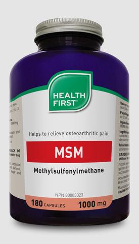 Health First  MSM 1000 mg  180cap