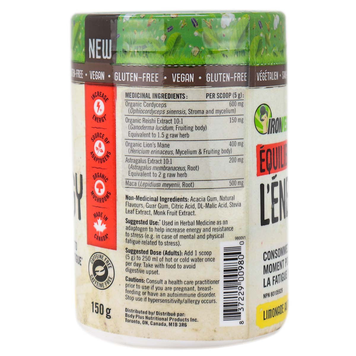 Iron Vegan Balanced Energy - Iced Tea Lemon 150g