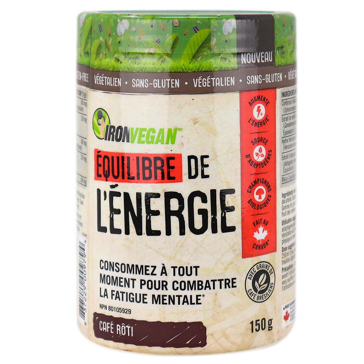 Iron Vegan Balanced Energy - Coffee 150g