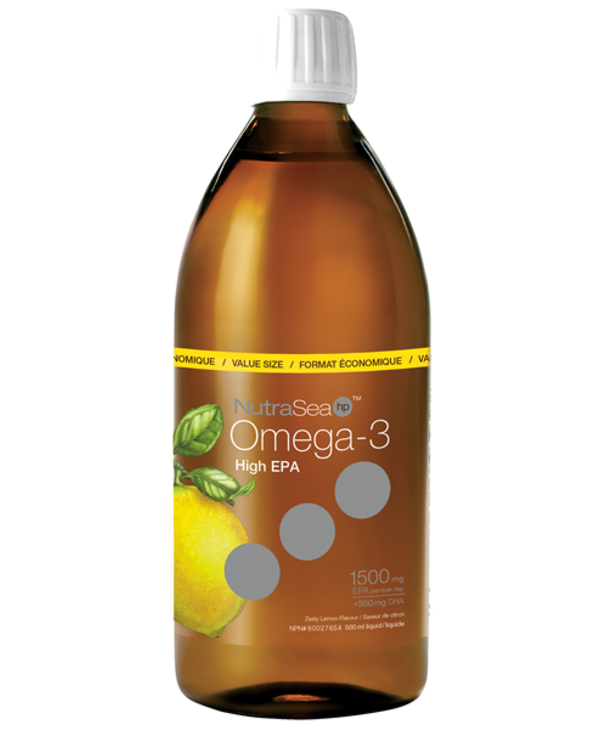 NutraSea HP Omega-3 High EPA Lemon 500ml